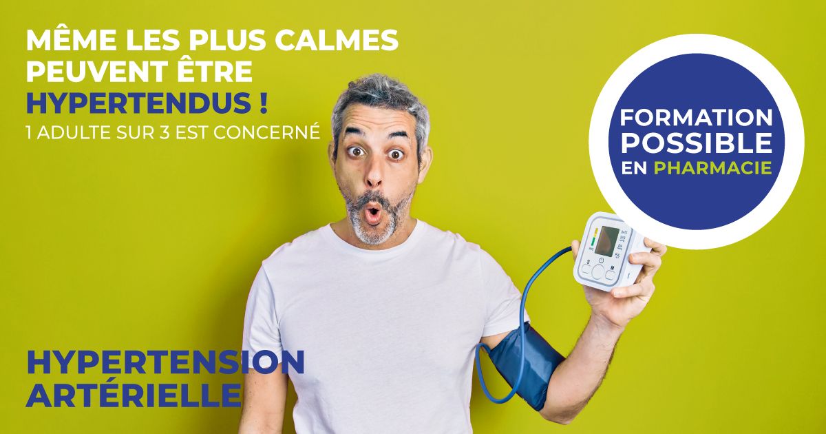 Hypertension artérielle : nos pharmacies vous accompagnent 